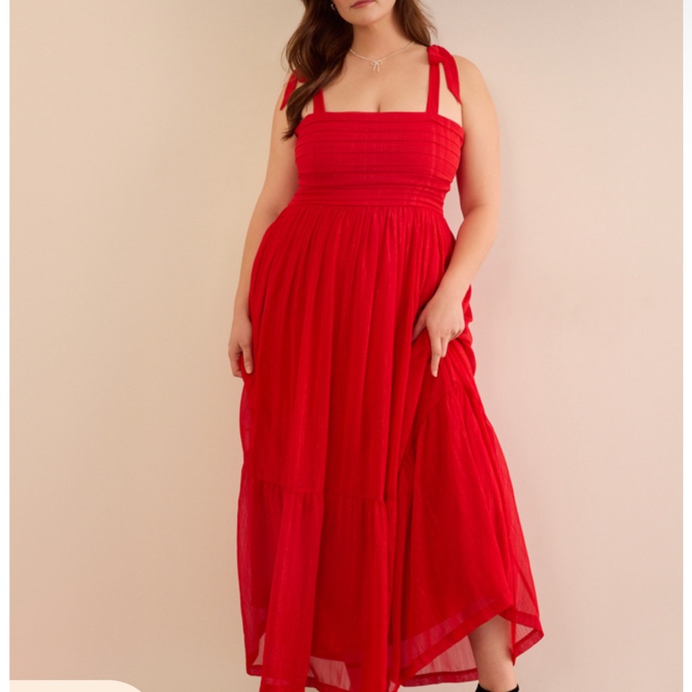 Arula Willow dress Elegant Red Maxi